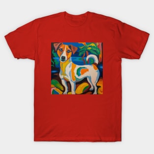 Jack Russell Terrier styled after Gauguin T-Shirt